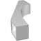 Ekena Millwork 3 1/2-in. W x 10-in. D x 22-in. H Westlake Architectural Grade PVC Knee Brace BRCP035X10X22WTL - alternate 6